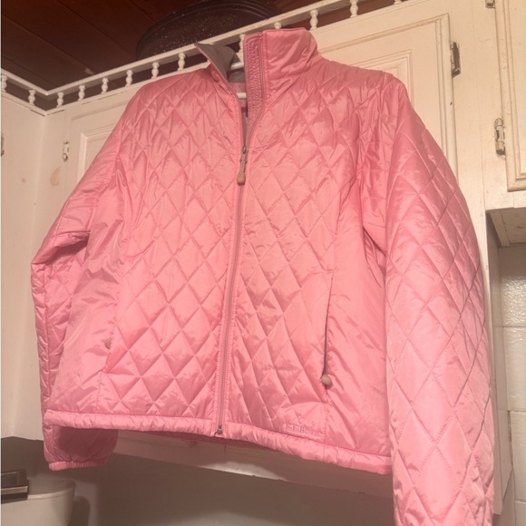 L.L. Bean Jackets & Blazers - LL BEAN winter fall jacket puffer Quilted Jacket size large pink